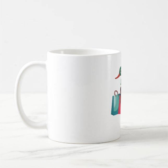 Caneca De Café Pato-real pato piada engraçada (Esquerda)