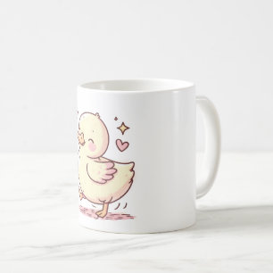 Caneca De Café Pato Whimsical com Charme Reproduzível