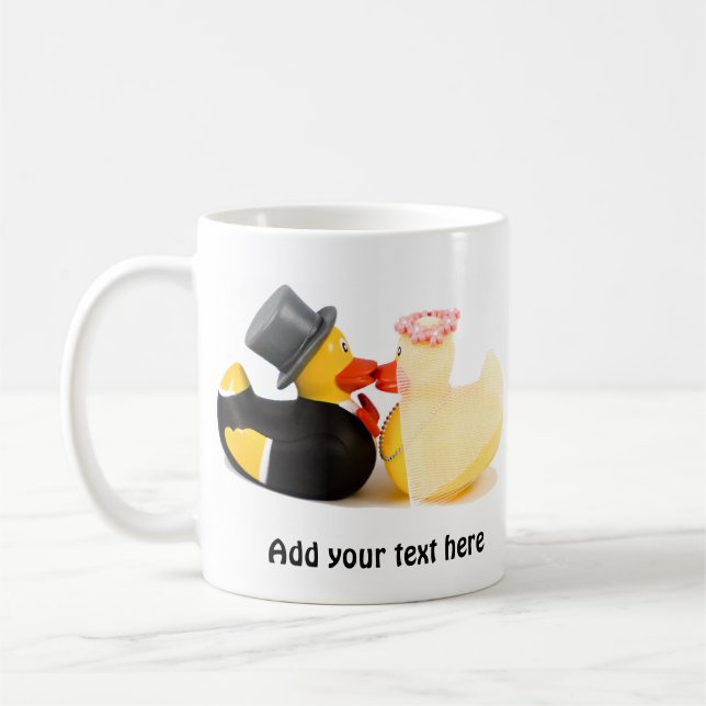 Caneca De Café Patos 1 do casamento (Esquerda)