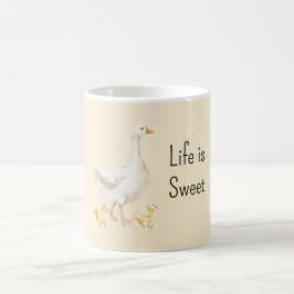 Caneca De Café Patos Amarelos Brancos