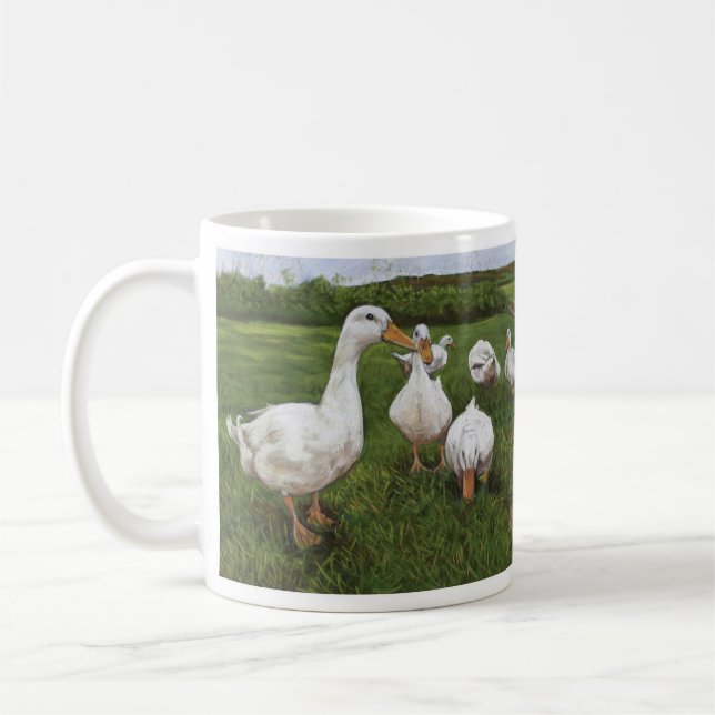 Caneca De Café Patos da dança (Esquerda)