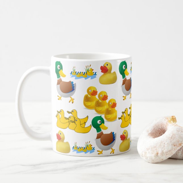 Caneca De Café Patos de Mugs (Com Donut)