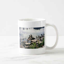 Caneca De Café patos em um rio