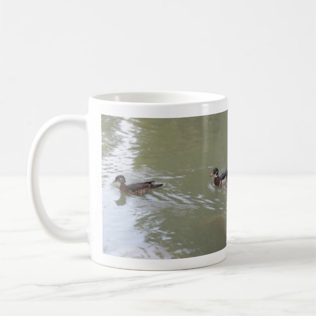 Caneca De Café Patos Nadando (Esquerda)