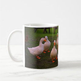 Caneca De Café Patos no Parque Engraçado Somos todos Quackers
