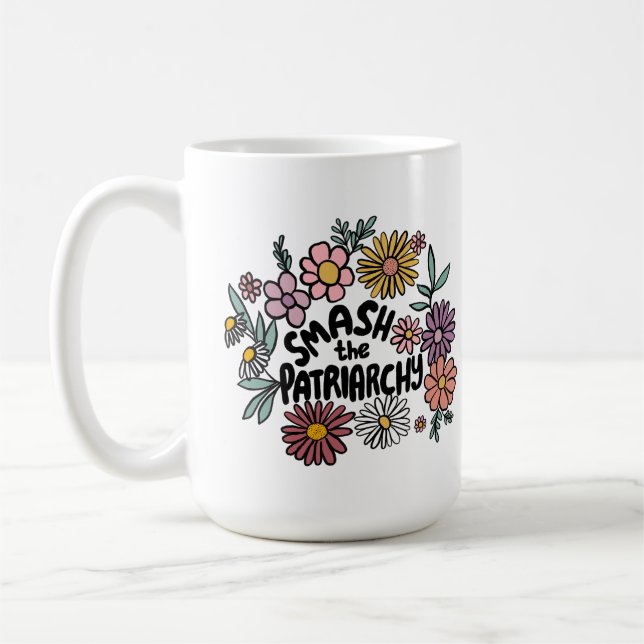 Caneca De Café PATRIARQUIA Frota-Daisy Bastante-Desenhada à Mão (Esquerda)