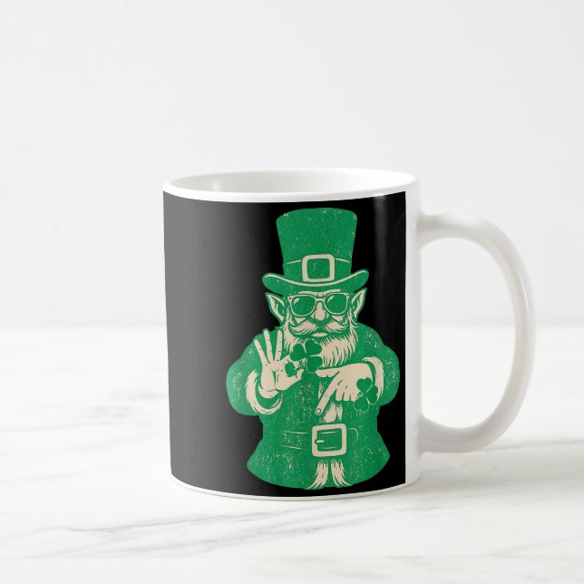 Caneca De Café Patricks Day, Leprechauns Funny 6 Meme Gift Men, W (Direita)