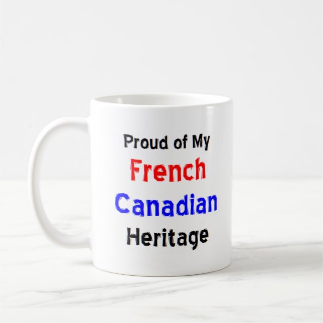 Caneca De Café patrimônio canadiano francês (Esquerda)