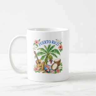 Caneca De Café Patrimônio da Música Tropical de Porto Rico