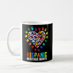 Caneca De Café Patrimônio Hispânico Mês Coração Mãos Todos Latino