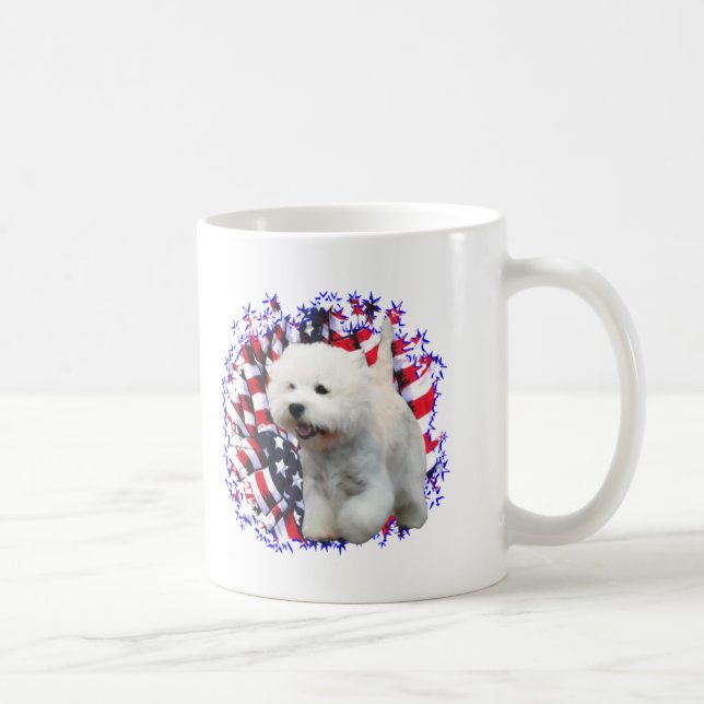 Caneca De Café Patrimônio Terrier Branco da Highland Ocidental (Direita)