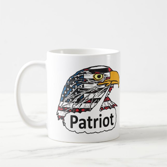Caneca De Café Patriot Eagle (Esquerda)