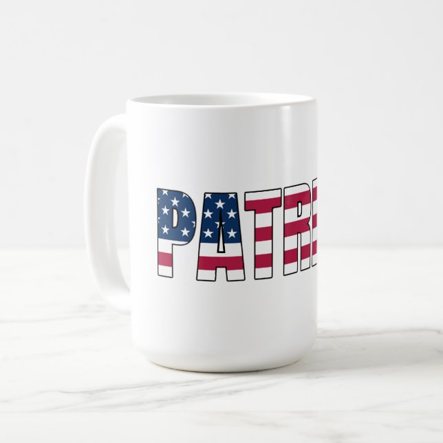 Caneca De Café Patriot Flag Mug (Frente Esquerda)