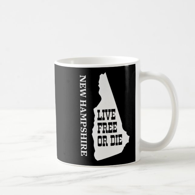 Caneca De Café Patriot Quote New Hampshire Motto Souvenir State P (Direita)