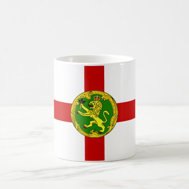 Caneca De Café Patriotic Alderney Flag (Centro)