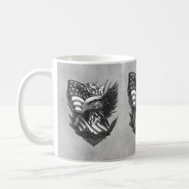 Caneca De Café Patriotic Appreciation Thank You Military Veterans (Esquerda)
