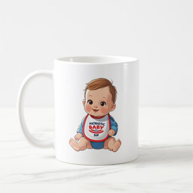 Caneca De Café Patriotic Baby Sip Mug (Esquerda)