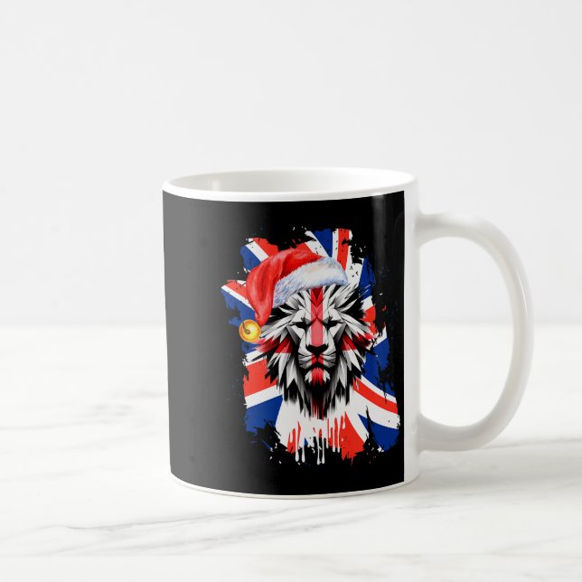 Caneca De Café Patriotic British Christmas Uk English Flag Premiu (Direita)