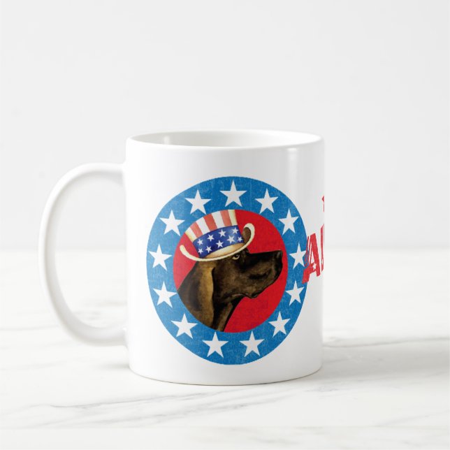 Caneca De Café Patriotic Plott Hound (Esquerda)
