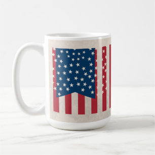 Caneca De Café Patriotic USA Flag Mug Taça do Café do Orgulho A