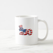 Caneca de Café Patriótica 250 Chapéu do Tio Sam