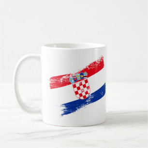 Caneca de Café Patriótica Croácia – Bandeira e Bra