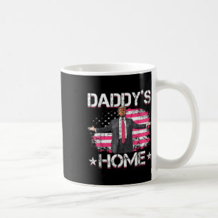 Caneca De Café Patriótico 2024 do American Flag Daddys Home Trump