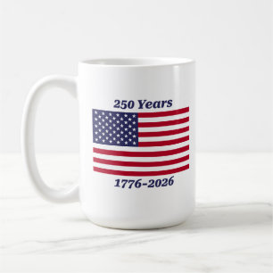 Caneca De Café Patriótico 250 Anos 1776-2026