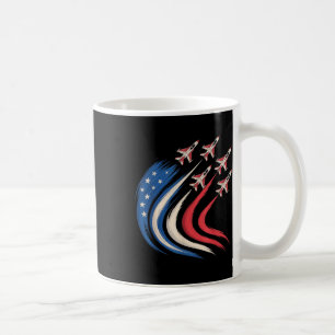 Caneca De Café Patriótico Armador De Bandeira Dos Eua Jet 4 De Ju
