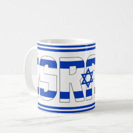 Caneca De Café Patriótico de Bandeira Nacional de Israel