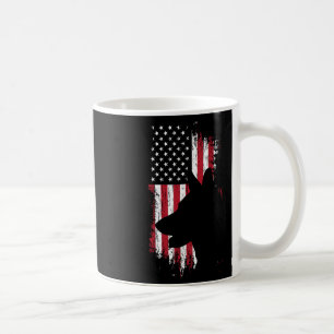 Caneca De Café Patriótico german shepherd Americano Shirt Usa