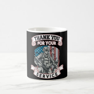 Caneca De Café Patriótico Obrigado Pelo Seu Dia Dos Veteranos