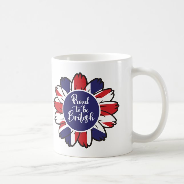 Caneca De Café Patriótico Orgulho de Ser Britânico (Direita)