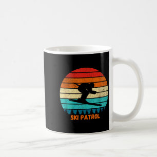 Caneca De Café Patrulha de esqui resort de inverno pôr do sol de 