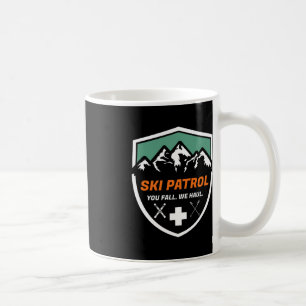 Caneca De Café Patrulha de Esqui Você Cai Nós Levamos Skier Assis