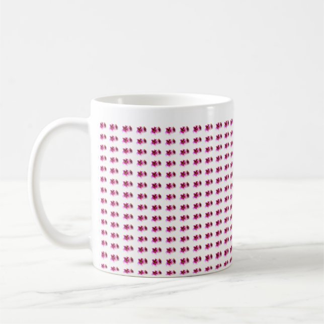 Caneca De Café Pattern Flower jGibney The MUSEUM Zazzle (Esquerda)