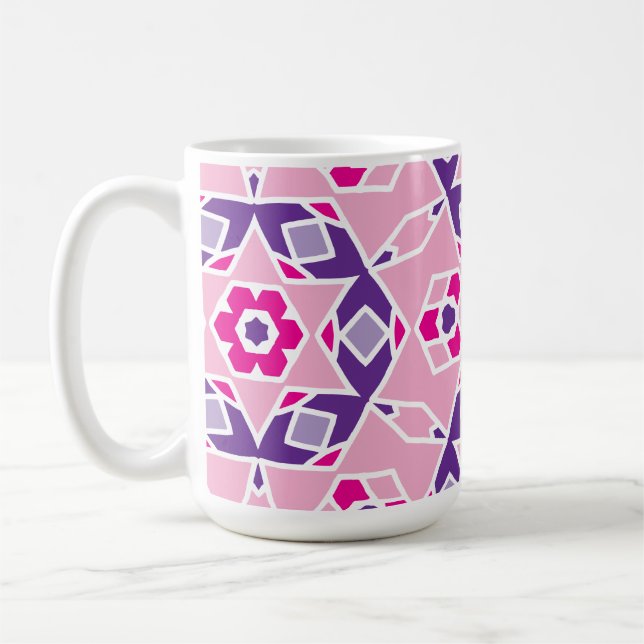 Caneca De Café Patterno Geo 8 (Esquerda)