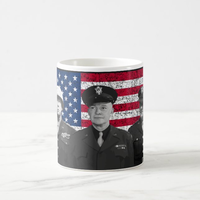 Caneca De Café Patton, Eisenhower, e Doolittle (Centro)