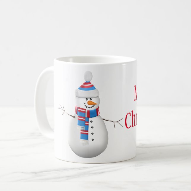 Caneca De Café Pau de Natal (Frente Esquerda)