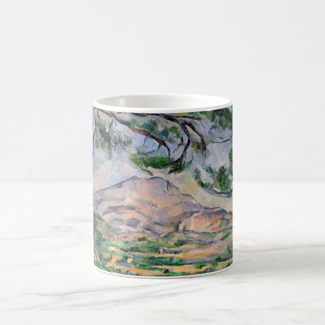 Caneca De Café Paul Cezanne - Mont Sainte-Victoire e pinheiro Gra (Centro)