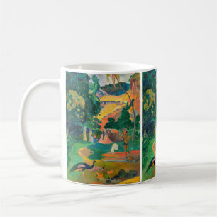 Caneca De Café Paul Gauguin - Paisagem com Pavões / Matamoe