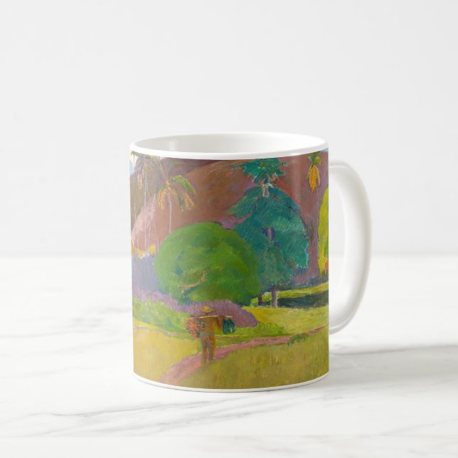 Caneca De Café Paul Gauguin - Paisagem Tahitiana (Frente Esquerda)