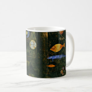 Caneca De Café Paul Klee art: Peixe magia, famosa pintura Klee