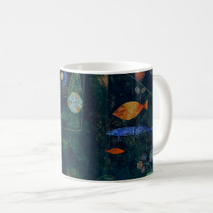 Caneca De Café Paul Klee Fish Magic Abstrato Pintura Gráfica