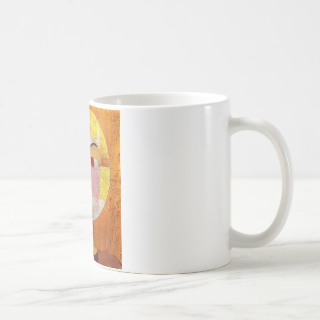 Caneca De Café Paul Klee Senecio Painting (Direita)
