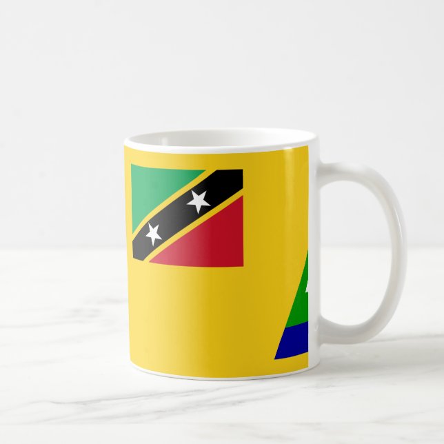 Caneca De Café Paul McGehee "Nevis Flag" Mug (Direita)
