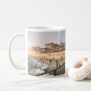 Caneca De Café Paul McGehee "Ocean City Panorama - 1915" Mug