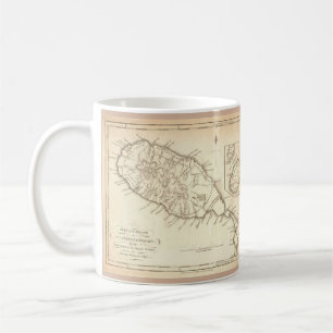 Caneca De Café Paul McGehee "St.Kitts antigo & Nevis traçam" a