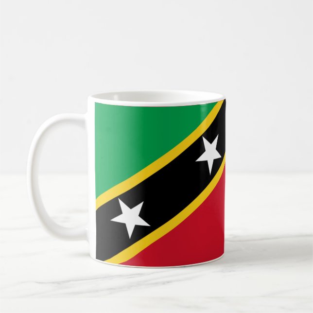 Caneca De Café Paul McGehee "St. Kitts & Nevis embandeira" a (Esquerda)