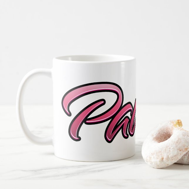 Caneca De Café Pauline faded pink Tasse Teetasse Kaffeetasse (Com Donut)